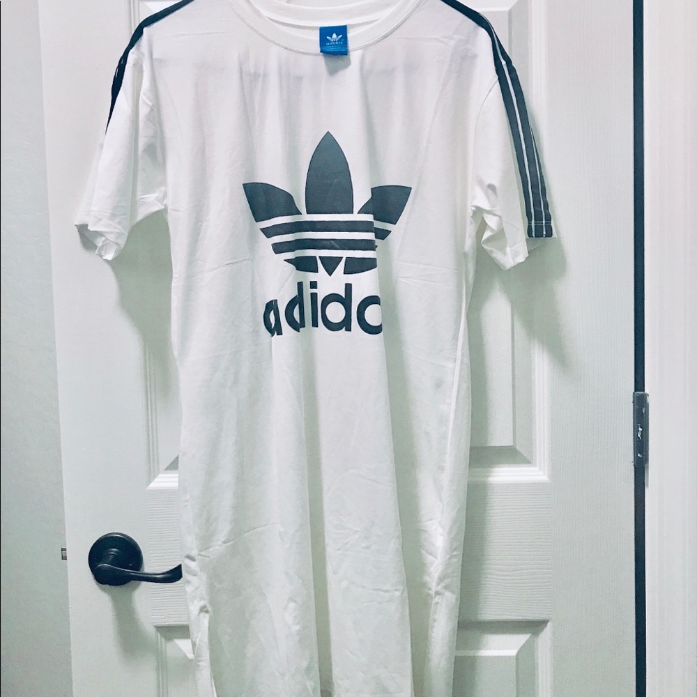 White Addidas mini dress